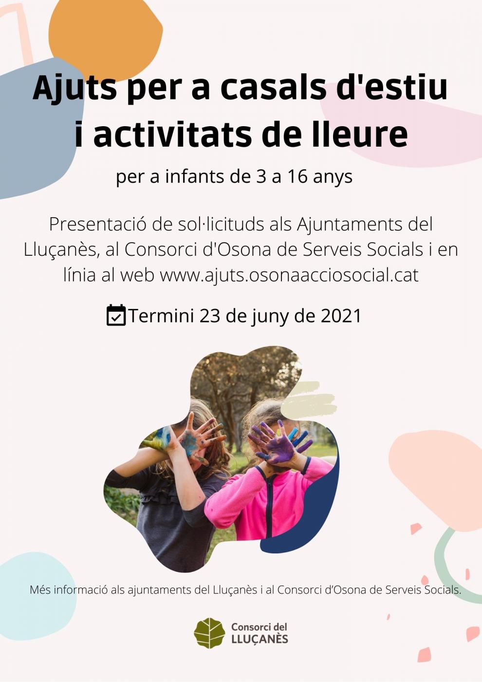 Ajuts per a casals d'estiu i activitats de lleure